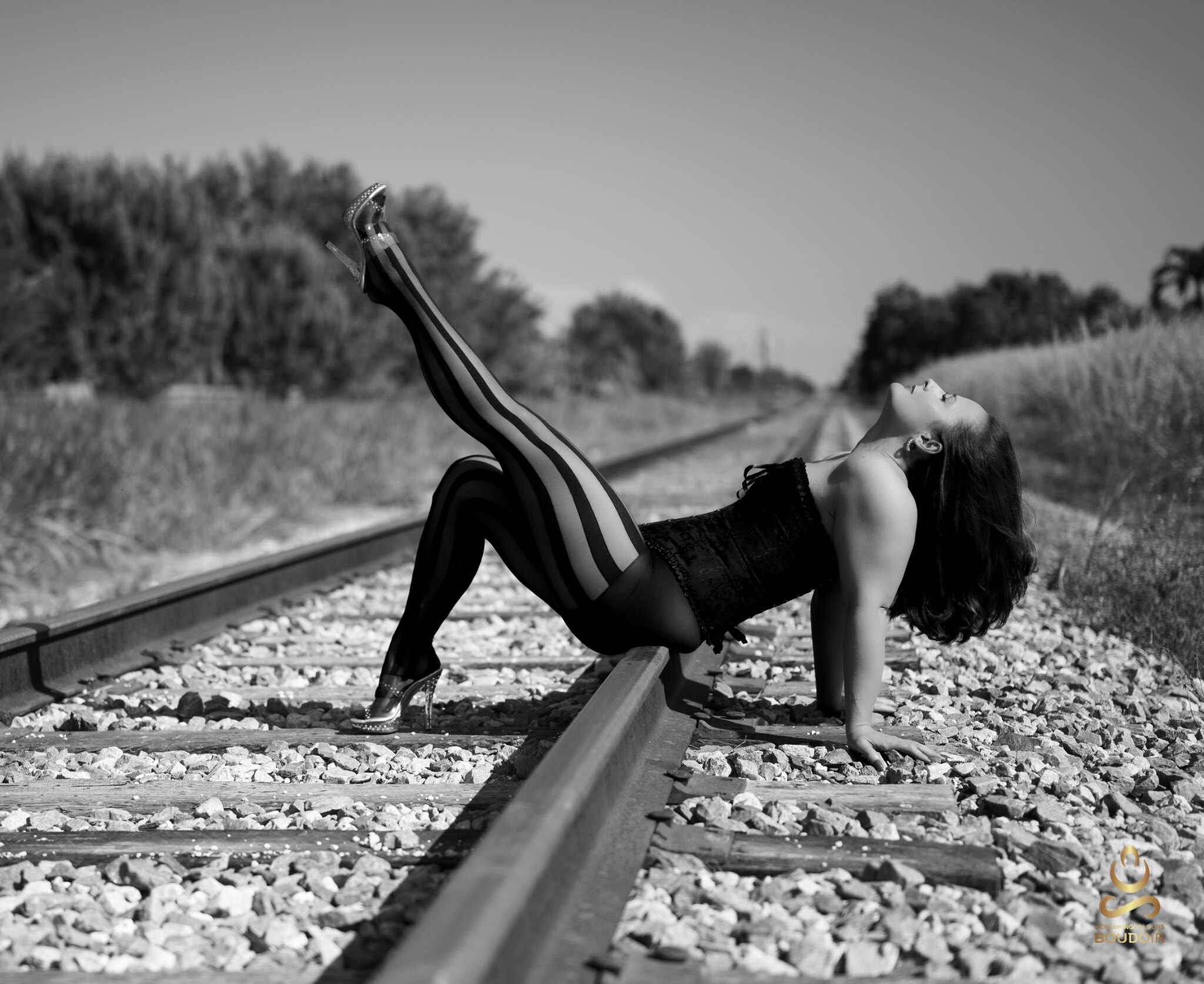 Timeless fine-art glamour portrait by ScreamingColours Atelier